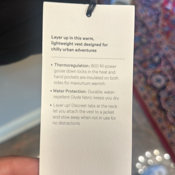 Lululemon Black Snap Down Vest Black - Picture 7 of 7